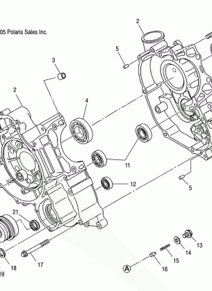 CRANKCASE - A06MH46 ALL OPTIONS (4999201549920154C12)