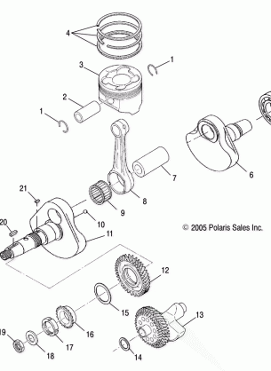 CRANKSHAFT and PISTON - A06MH46 ALL OPTIONS (4999205499920549D06)