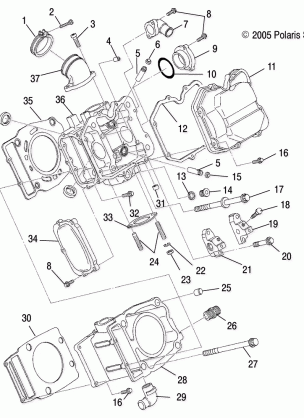 CYLINDER - A06MH46 ALL OPTIONS (4999200059920005D05)