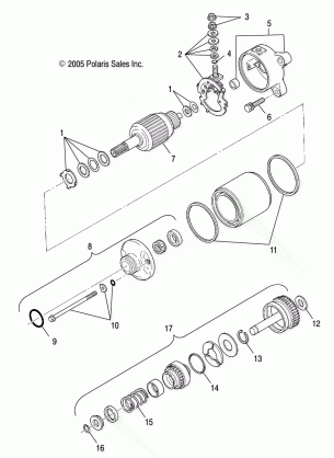 STARTING MOTOR - A06MH46 ALL OPTIONS (4999200139920013D14)