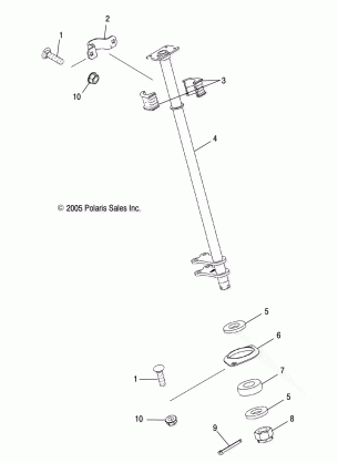 STEERING POST - A06MH46 ALL OPTIONS (4999200139920013C03)