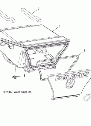 STORAGE BOX REAR - A06MH46 ALL OPTIONS (4999206649920664A08)