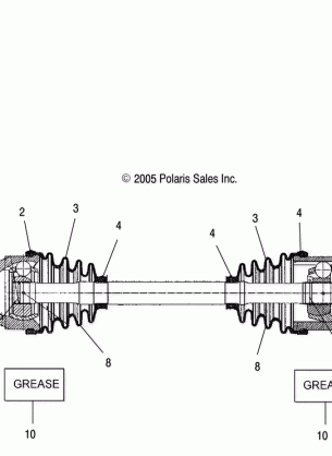 DRIVE SHAFT REAR - A06MH46 ALL OPTIONS (4999200179920017B09)