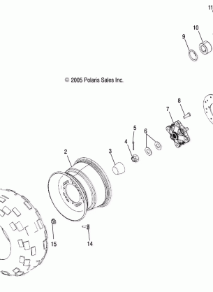 WHEEL DRIVE REAR - A06MH46 ALL OPTIONS (4999200179920017C11)