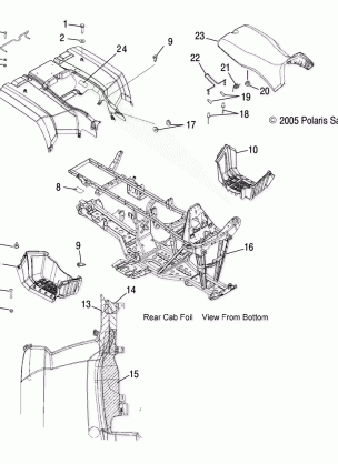 CAB REAR and SEAT - A06MH50AA / AB / AD / AF (4999200099920009A03)