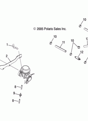 CARBURETOR MOUNTING and FUEL PUMP / LINES - A06MH50AA / AB / AD / AF (4999200099920009A12)