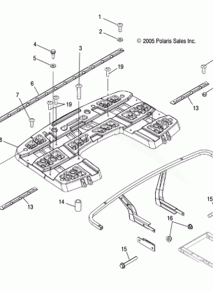 RACK MOUNTING REAR - A06MH50AA / AB / AD / AF (4999200099920009A05)