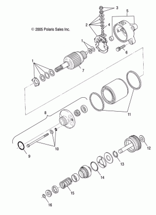 STARTING MOTOR - A06MH50AA / AB / AD / AF (4999200099920009E01)