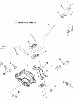 HANDLEBAR and CONTROLS - A06MH50AA / AB / AD / AF (4999200099920009B13)