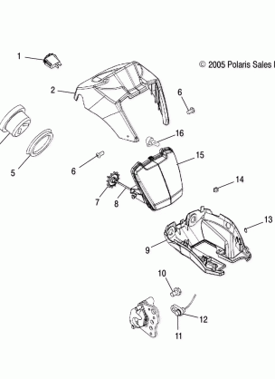 HEADLIGHT POD and SPEEDOMETER - A06MH50AA / AB / AD / AF (4999200099920009B14)