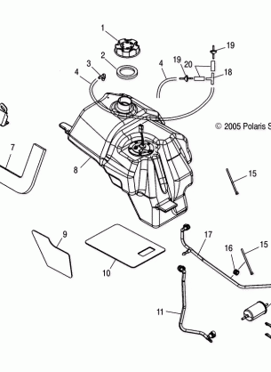 FUEL TANK - A06MH50AQ / AX / AY / AZ / AL / AT (4999200139920013A14)