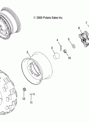 WHEEL FRONT - A06MH50AQ / AX / AY / AZ / AL / AT (4999200229920022B14)