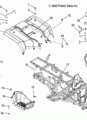 CAB REAR and SEAT - A06MH50FC (4999205499920549A03)