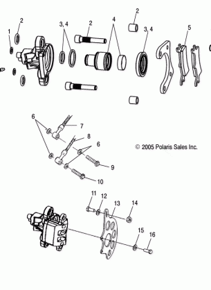 CALIPER MOUNTING REAR - A06BG50AA / FA (4999201549920154B13)