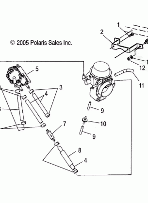 CARBURETOR MOUNTING / FUEL PUMP / LINES - A06BG50AA / FA (4999201549920154A10)