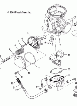 CARBURETOR LOWER - A06BG50AA / FA (4999201549920154D02)