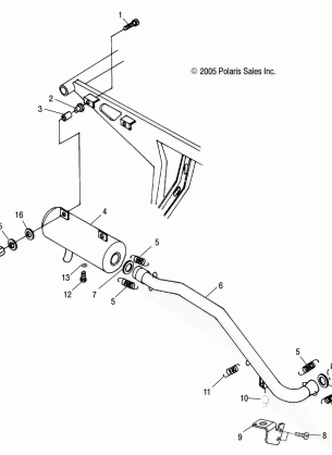 EXHAUST SYSTEM - A06BG50AA / FA (4999201549920154A08)