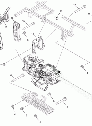 TRANSMISSION MOUNTING - A06MN50AU / AW (4999204069920406D03)