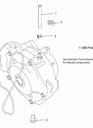 HOUSING FRONT MOUNTING (DEMAND DRIVE) - A06MN50AU / AW (4999204069920406D10)