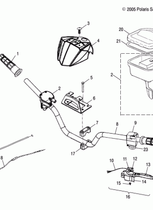 HANDLEBAR - A06PB20AA / AB / AC / LE (4999202449920244B14)