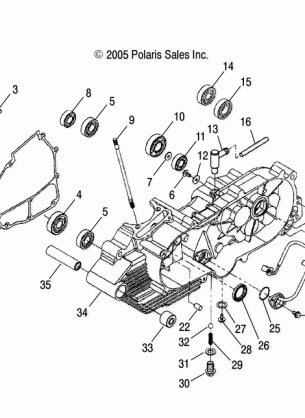 CRANKCASE - A06PB20AA / AB / AC / LE (4999202449920244A05)