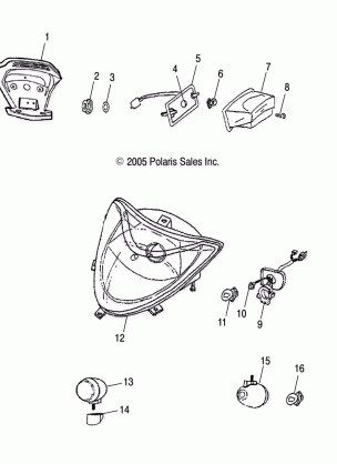 HEADLIGHT / TAILLIGHT - A06PB20EA / EB (4999202509920250C05)