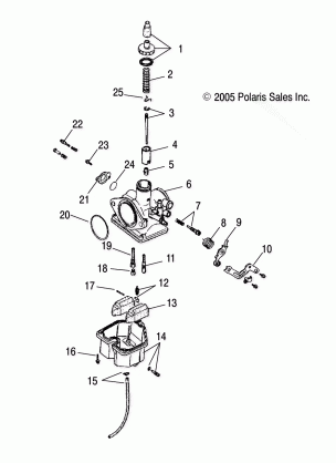 CARBURETOR - A06SB20AA / AB (4999202799920279A14)