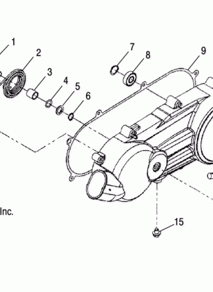 CRANKCASE COVER LH - A06SB20AA / AB (4999202799920279A07)