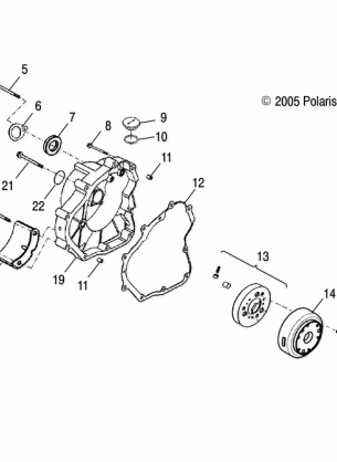 CRANKCASE COVER RH - A06SB20AA / AB (4999202799920279A08)