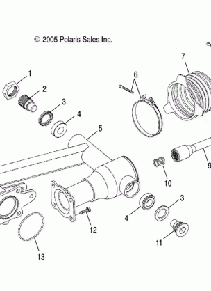 SWING ARM REAR - A06SB20AA / AB (4999202799920279B04)