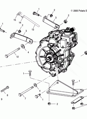 GEARCASE MOUNTING - A06CA32AA / AB (4999202939920293C01)