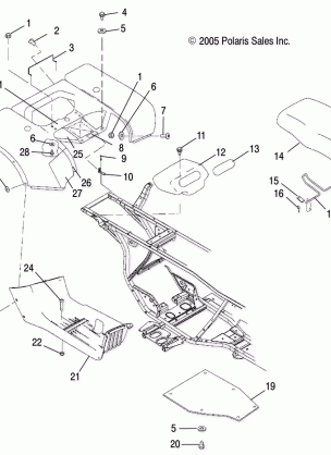 CAB REAR and SEAT - A06CA32AA / AB (4999202939920293A04)