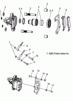 CALIPER MOUNTING REAR - A06CA32AA / AB (4999202939920293B01)