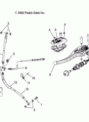 CONTROLS - MASTER CYLINDER / BRAKE LINE - A06CA32AA / AB (4999202939920293B04)