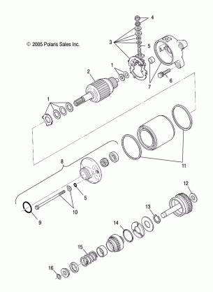 STARTING MOTOR - A06CA32AA / AB (4999201699920169D07)