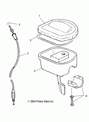 THROTTLE CONTROL / THROTTLE CABLE - A06CA32AA / AB (4994889488B07)