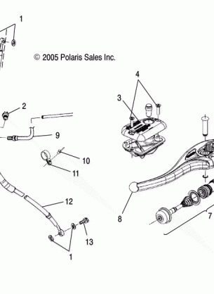 CONTROLS - MASTER CYLINDER / BRAKE LINE - A06CD32AA / AB / AC (4999201699920169A08)