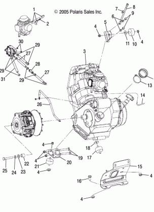 ENGINE MOUNTING - A06CD32AA / AB / AC (4999201699920169A14)