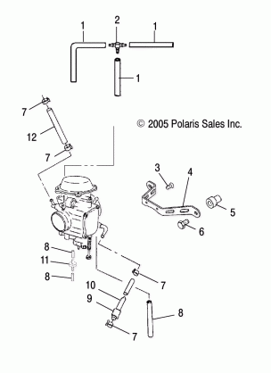 CARBURETOR MOUNTING / VENTING / FUEL LINES - A06CL50AA (4999201649920164A10)