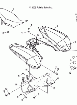 CAB REAR and SEAT - A06GJ50AA / AB / AC (4999201849920184A04)