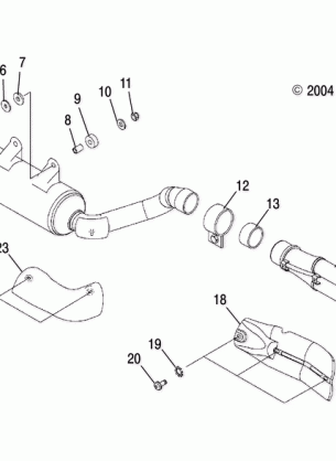 EXHAUST SYSTEM - A06GJ50AA / AB / AC (4995119511A12)
