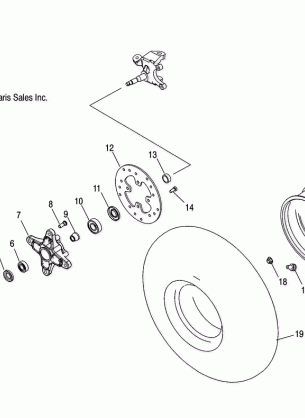 HUB FRONT AND WHEEL FRONT - A06GJ50AA / AB / AC (4995119511B05)