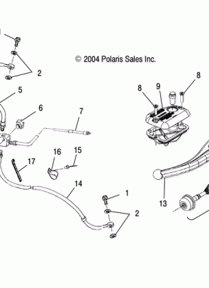 CONTROLS - MASTER CYLINDER / BRAKE LINE - A05BA25CA / CB (4994739473B04)