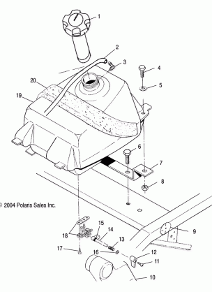 FUEL TANK - A05BA25CA / CB (4994739473A10)