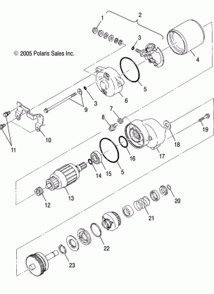 STARTING MOTOR - A05BA25CA / CB (4999201499920149C08)