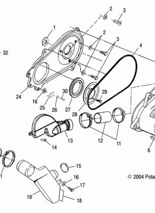 CLUTCH COVER - A05BA25CA / CB (4994739473C01)