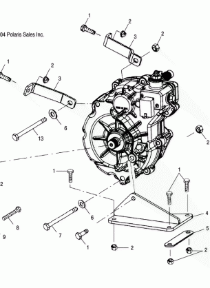 GEARCASE MOUNTING - A05BA25CA / CB (4994739473C05)