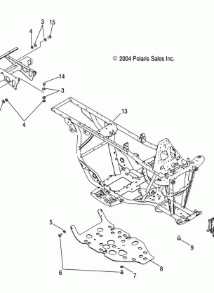 FRAME EXTENSION and MAIN FRAME - A05JD32AA (4995169516A03)