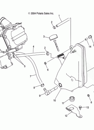 OIL TANK - A05JD50AA / AB / AC (4995189518B14)