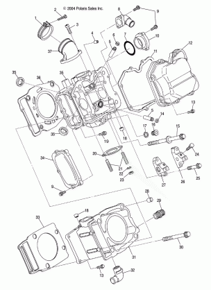 CYLINDER - A05JD50AA / AB / AC (4995189518D09)